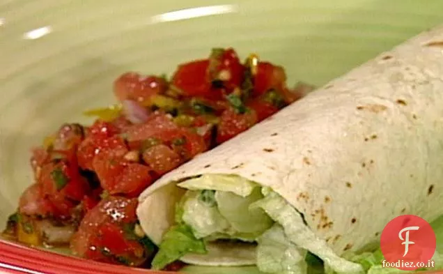 Quesadilla di pollo e avocado