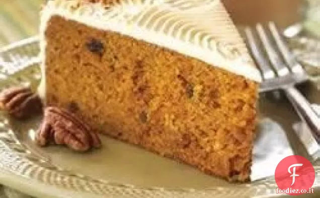 Una piccola torta di zucca di campagna