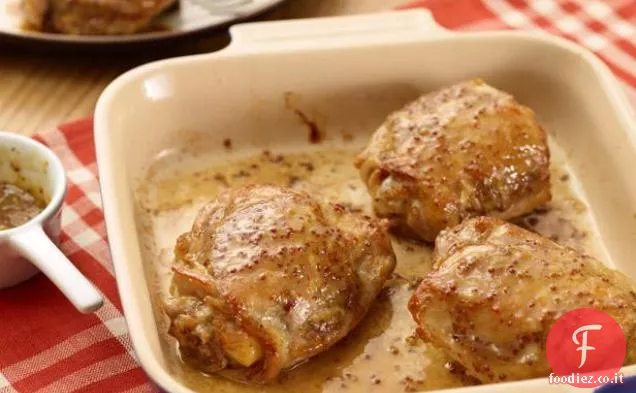 Cosce di pollo acero-Senape
