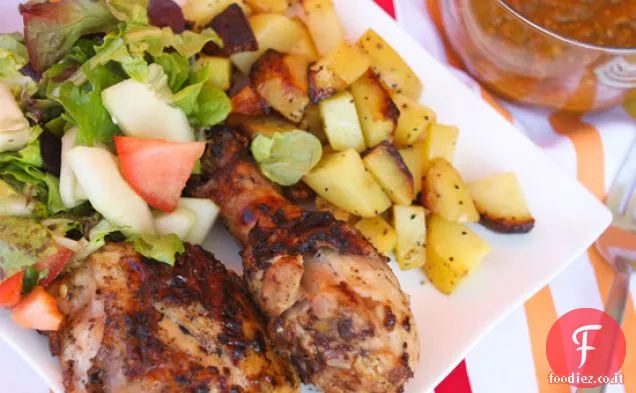 Chipotle-pollo barbecue al mango