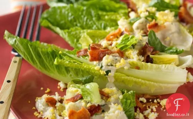 Cuori di Romaine con formaggio blu e pancetta