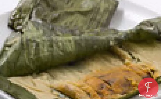 Tamales di tacchino con talpa Negro