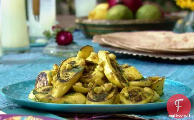 Zucca estiva con burro di curcuma