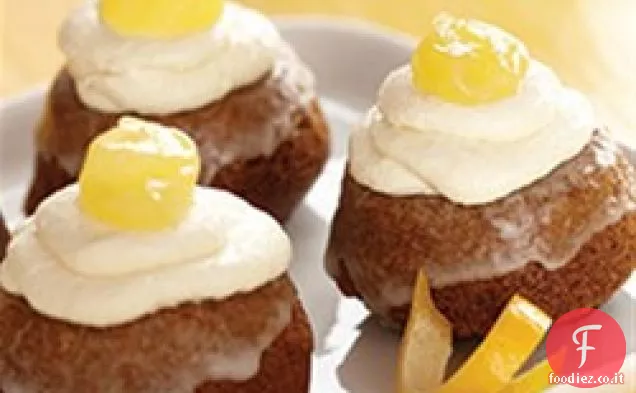 Mini torte di pan di zenzero al limone