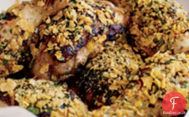 Pollo al latticello con cornflakes croccanti