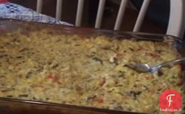 Casseruola di pollo e riso selvatico