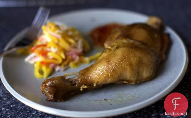 Cosce di pollo in stile tailandese