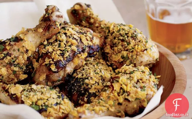 Pollo al latticello con cornflakes croccanti