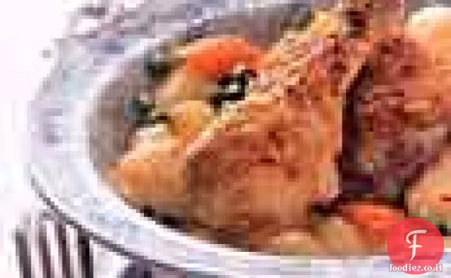Pollo gratinato in salsa di panna (Poulet à la Fermiere)