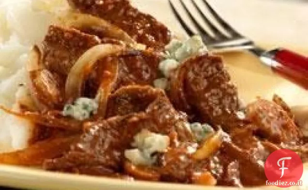 Bistecca con Salsa di Gorgonzola al Pomodoro