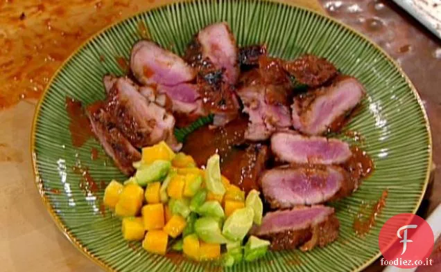 Filetto di maiale con salsa barbeque di guava