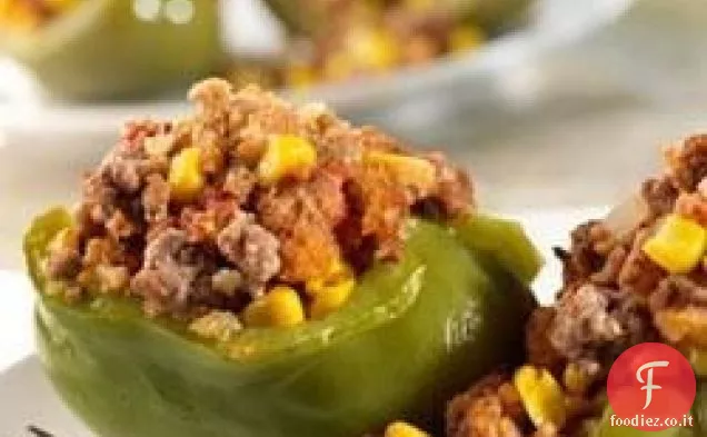 Casseruola di peperoni ripieni