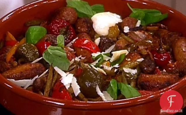 Casseruola di salsiccia e peperoni dello zio Al