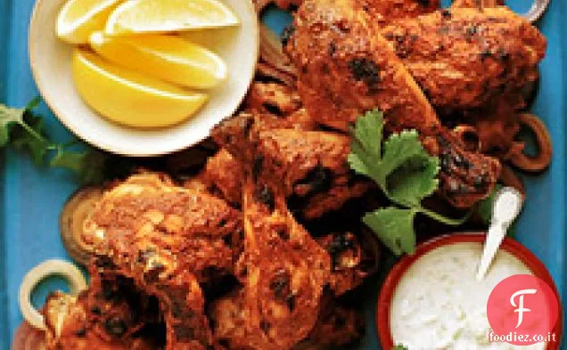 Cosce di pollo Tandoori con Raita