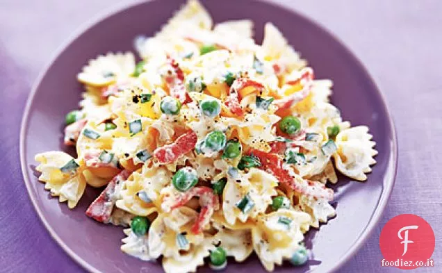 Salmone affumicato e Farfalle in salsa di crema di limone