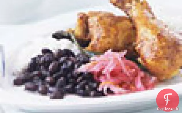 Cosce di pollo con salsa di aglio Achiote