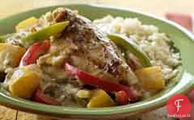 Pollo al mango e cocco