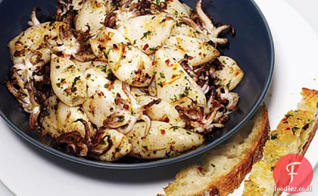 Calamari alla griglia marinati