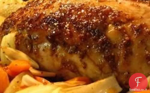 Arrosto di maiale con acero e senape Glassa
