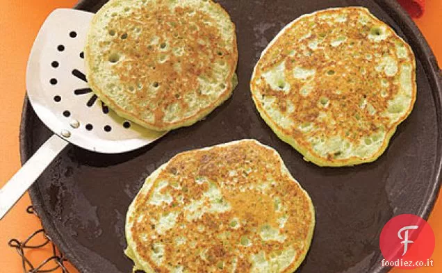 Frittelle di piselli con pancetta