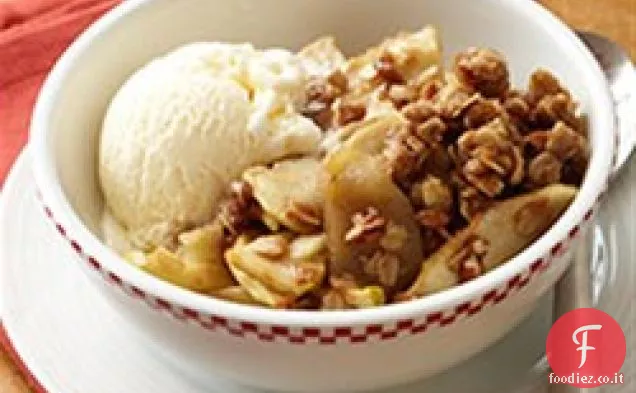 Vecchio stile Mela croccante con noci pecan