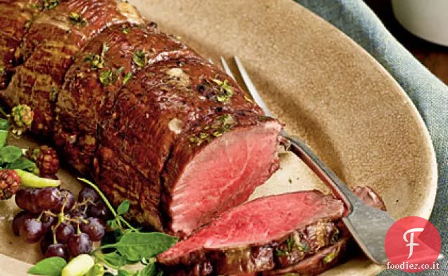 Filetto di manzo alle erbe con Jus a due cipolle