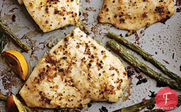 Passera al forno con pepe fresco al limone