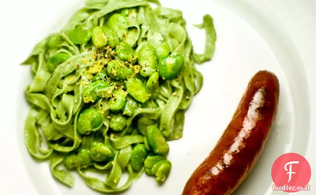 Pasta di ortica con Fave