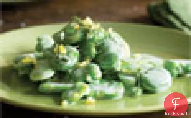 Fave con Crème Fraîche e Menta