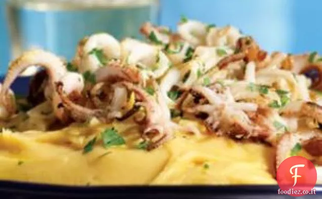 Fava Greca con Calamari alla griglia