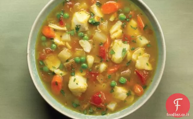 Zuppa di pesce al curry
