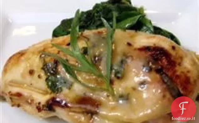 Rollup di Cordon Bleu con salsa di miele Senape Vino