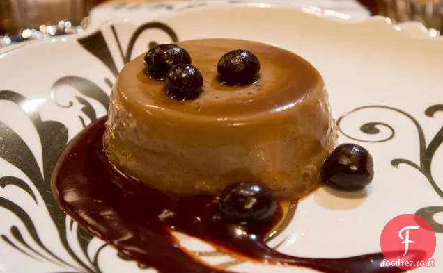 Cappuccino Panna Cotta con Salsa al Cioccolato