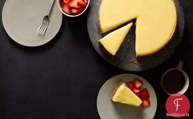 Cheesecake con Meyer limone e zenzero cagliata