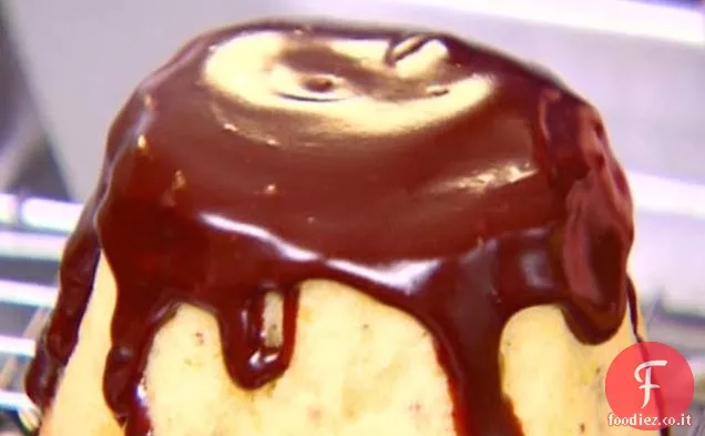 Mini torta al cioccolato arancione