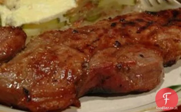 Costolette con marinata di soia e zenzero