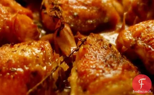 Pollo con quaranta spicchi d'aglio