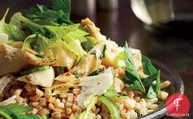 Farro con Carciofi e Insalata di Erbe