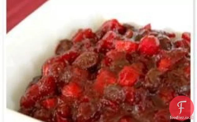 Chutney di mirtilli rossi