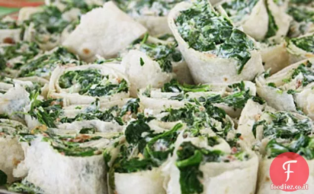 Spirali di spinaci cremosi