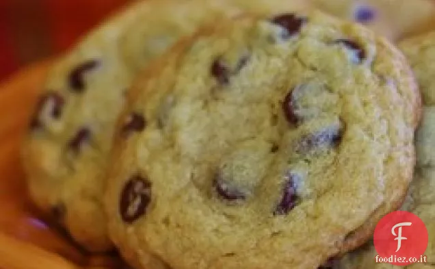 Biscotti al caffè con gocce di cioccolato