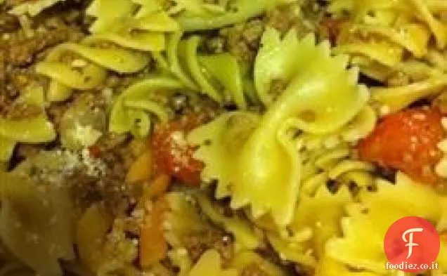 Pasta di manzo e papillon