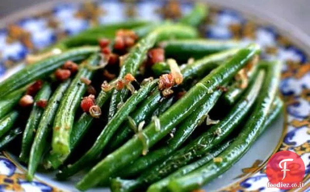 Fagiolini Con Scalogno E Pancetta