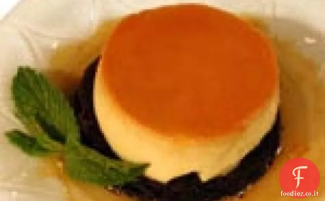 Flan di Mango al Cioccolato