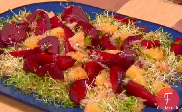 Insalata di barbabietole arrosto e pompelmo