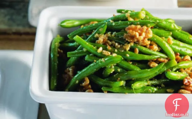Fagiolini con Pesto di Noci