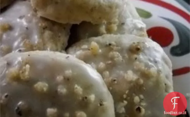 Biscotti al rum glassati