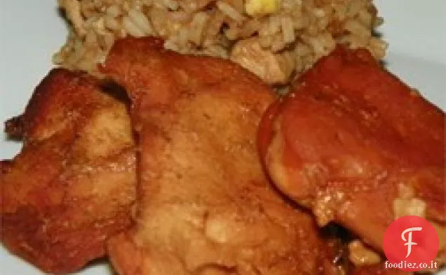 Pollo appiccicoso di Mumze