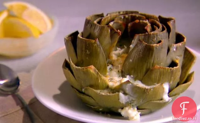 Carciofi al Forno con Gorgonzola ed Erbe Aromatiche