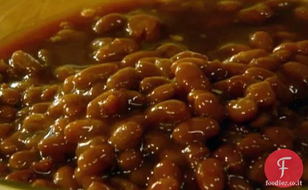 Casseruola di fagioli al forno di mele